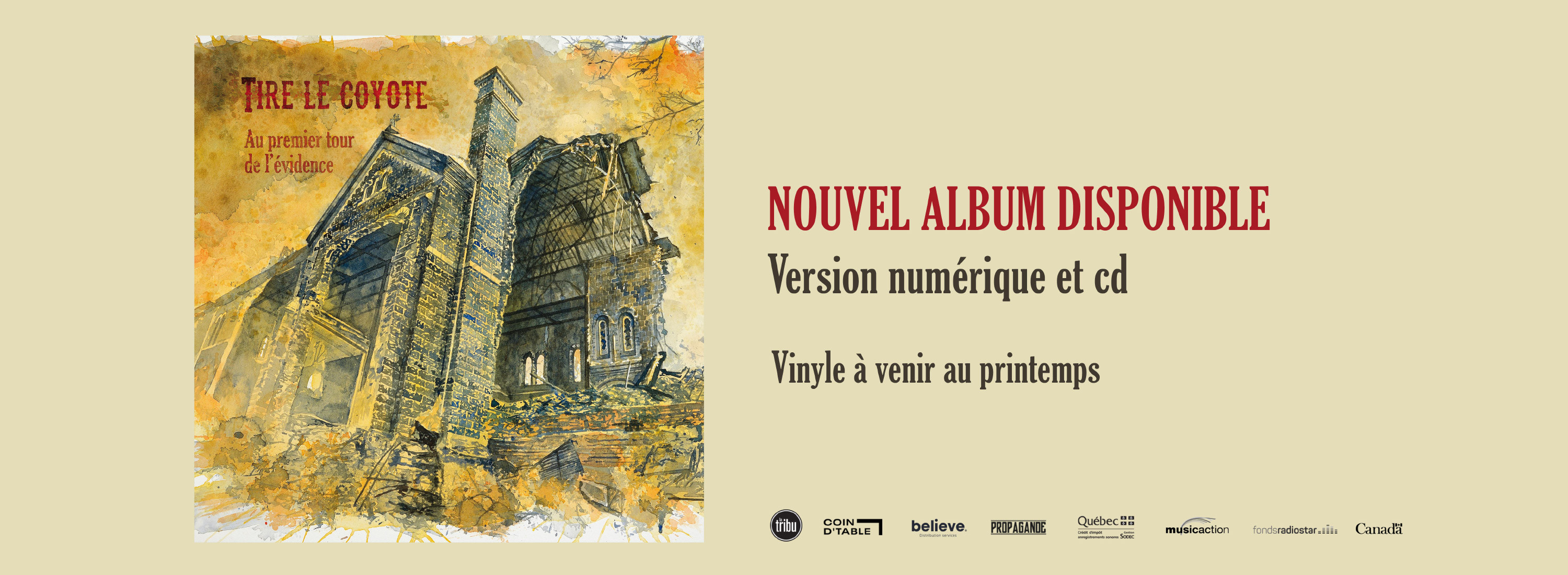 Tire le coyote au Grand Théâtre ce samedi 23 avril 2022