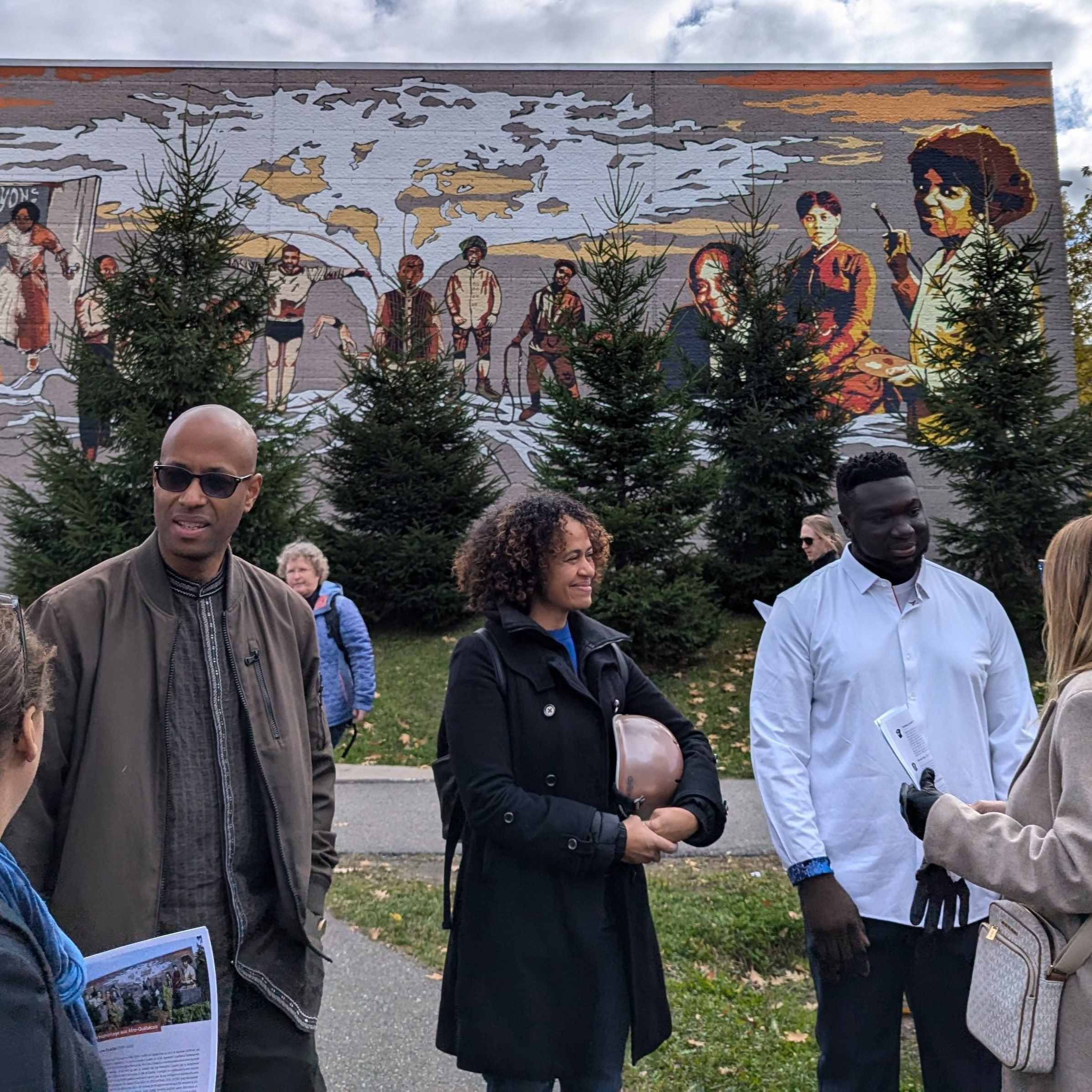 Une murale célèbre les afrodescendants qui ont marqué Québec